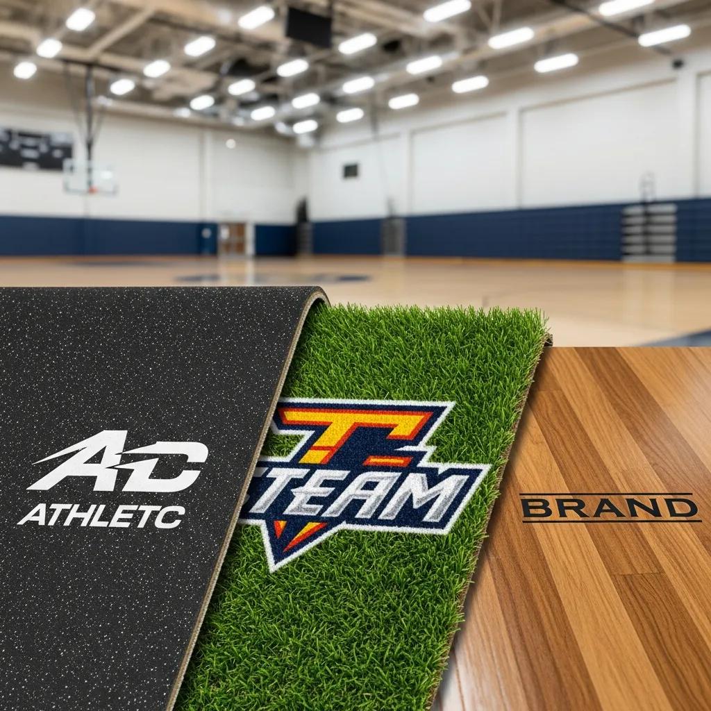 Custom logo flooring